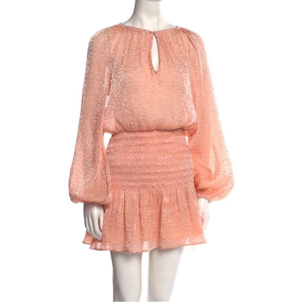 Ramy Brook Peach 🍑 Mini Long Sleeve Dress